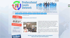 Desktop Screenshot of professionalleadsnetwork.com